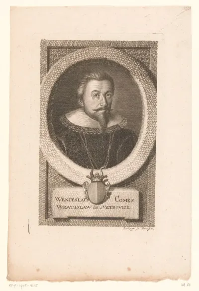 Portret van Wenzel, Freiherr von Wratislaw