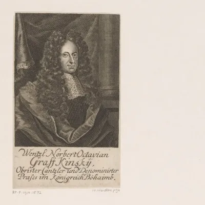 Portret van Wenzel Norbert Octavian Graf Kinsky