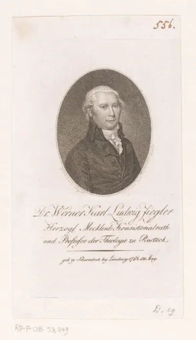 Portret van Werner Karl Ludwig Ziegler
