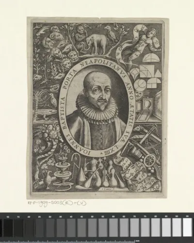 Portret van wetenschapper en toneelschrijver Giambattista della Porta