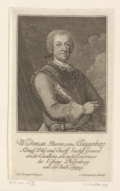 Portret van Wichmann, Baron von Klingenberg