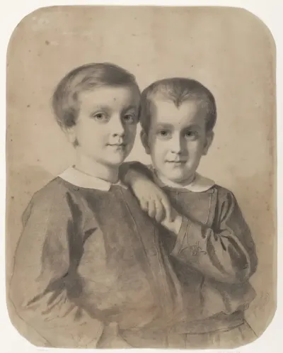Portret van Wigbold Albert Willem, Graaf van Limburg Stirum en Graaf Hendrik