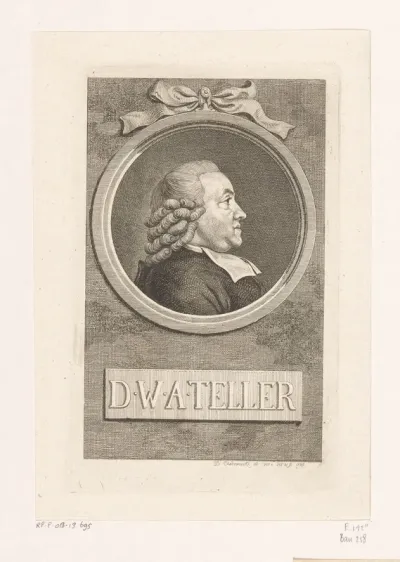 Portret van Wilhelm Abraham Teller