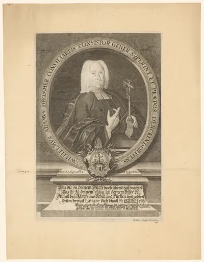 Portret van Wilhelm Adam Drommer
