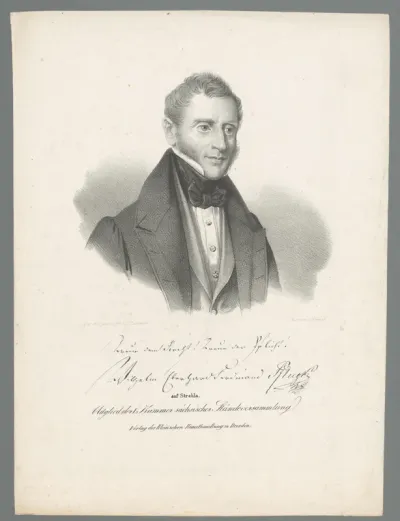 Portret van Wilhelm Eberhard Ferdinand Pflugk