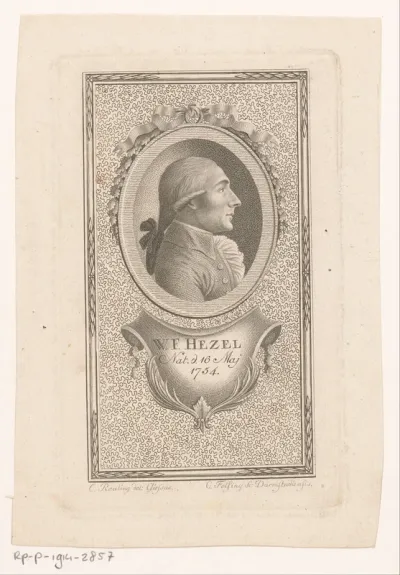 Portret van Wilhelm Friedrich Hezel