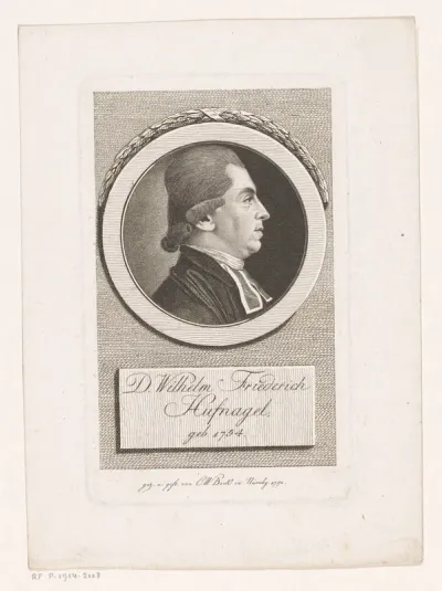 Portret van Wilhelm Friedrich Hufnagel