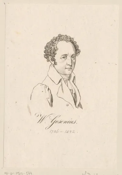 Portret van Wilhelm Gesenius
