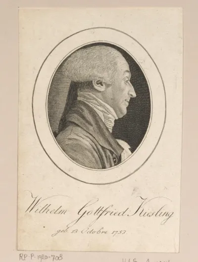 Portret van Wilhelm Gottfried Kiessling