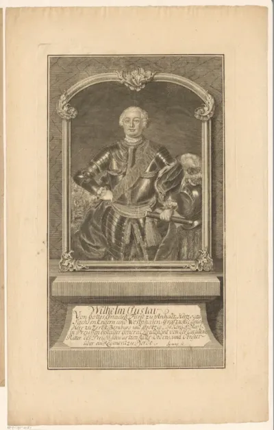 Portret van Wilhelm Gustav von Anhalt-Dessau