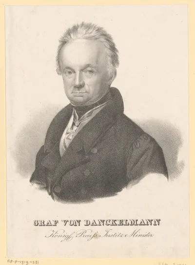 Portret van Wilhelm Heinrich August Alexander, graaf van Danckelmann