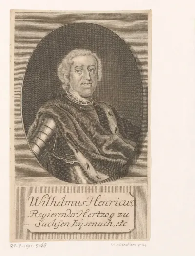 Portret van Wilhelm Heinrich von Sachsen-Eisenach