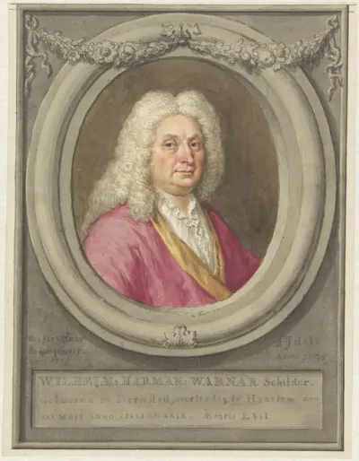 Portret van Wilhelm Hermann Warnar