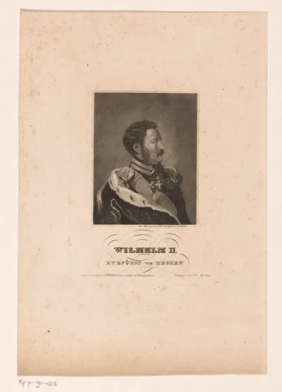 Portret van Wilhelm II von Hessen-Kassel