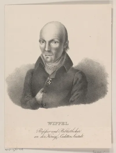 Portret van Wilhelm Jakob Wippel