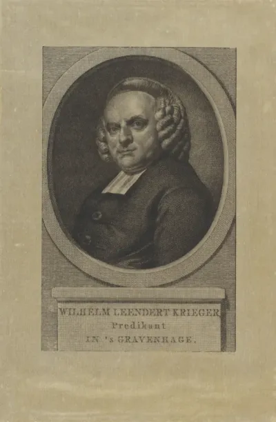 Portret van Wilhelm Leendert Krieger
