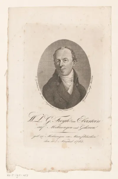 Portret van Wilhelm Ludwig Gottlob Freiherr von Eberstein