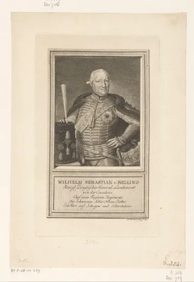Portret van Wilhelm Sebastian von Belling