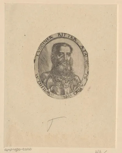 Portret van Wilhelm Tugginer op 56-jarige leeftijd