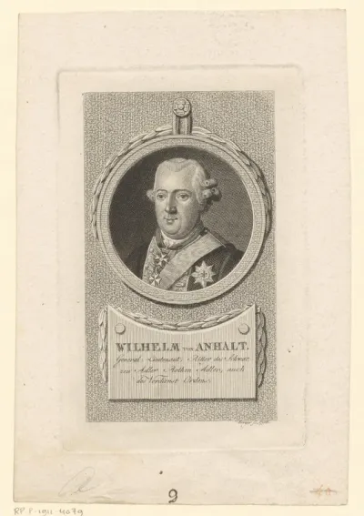 Portret van Wilhelm von Anhalt