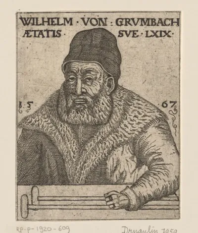 Portret van Wilhelm von Grumbach op 69-jarige leeftijd