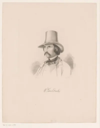 Portret van Wilhelm von Kaulbach