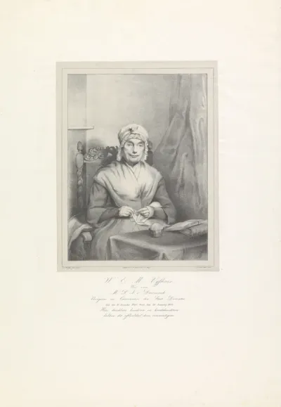 Portret van Wilhelmina Elisabeth Mechteld Vijfhuis