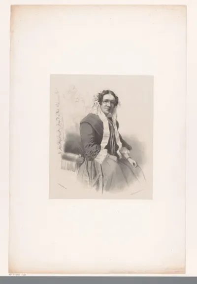 Portret van Wilhelmina Eva Verkouteren