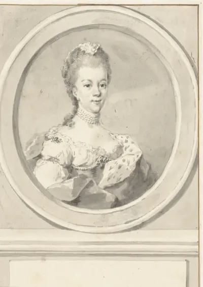 Portret van Wilhelmina Frederica Sophia van Pruisen