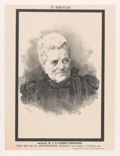 Portret van Wilhelmina Johanna Reiniera Engelman