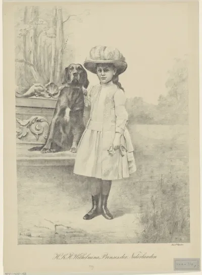 Portret van Wilhelmina, koningin der Nederlanden