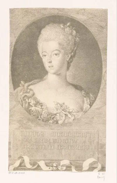 Portret van Wilhelmina van Pruisen
