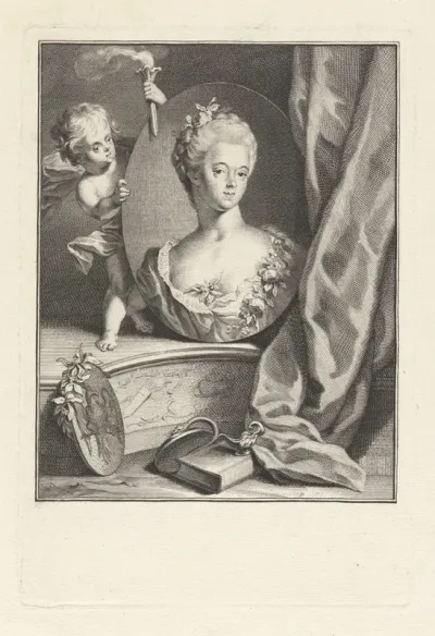 Portret van Wilhelmina van Pruisen
