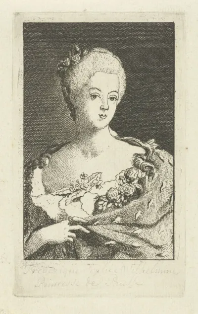 Portret van Wilhelmina van Pruisen
