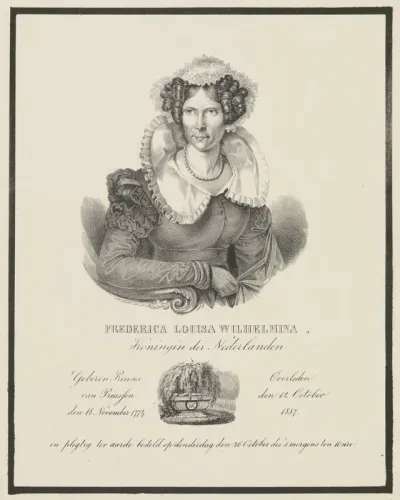 Portret van Wilhelmina van Pruisen