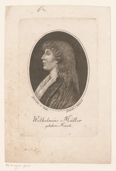 Portret van Wilhelmine Augusta Müller