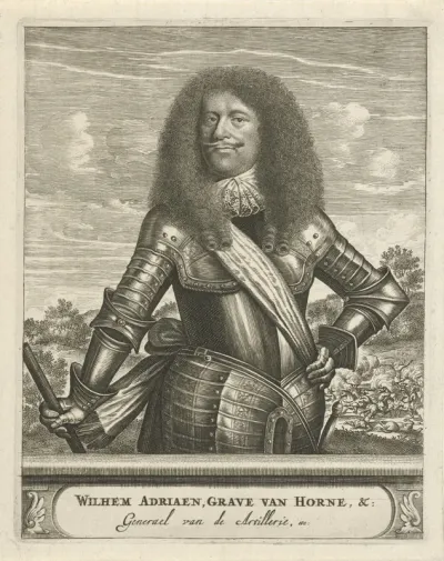 Portret van Willem Adriaan, graaf van Hornes