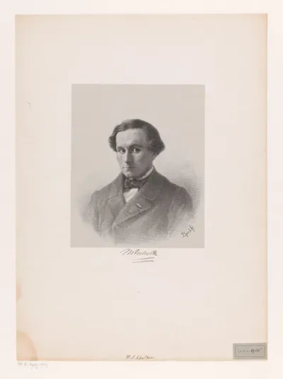 Portret van Willem Albert Scholten