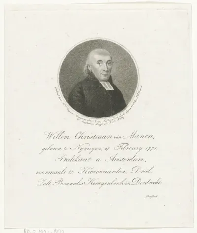 Portret van Willem Christiaan van Manen