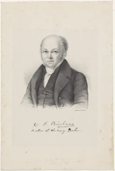 Portret van Willem Frederik Büchner