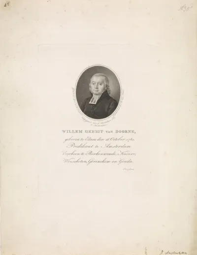 Portret van Willem Gerrit van Doorne