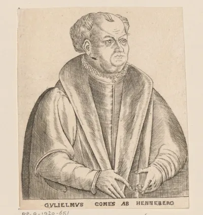 Portret van Willem, graaf van Henneberg