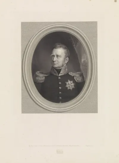 Portret van Willem I Frederik, koning der Nederlanden