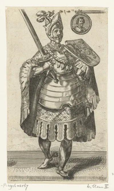 Portret van Willem II, graaf van Holland, rooms-koning