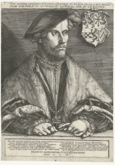 Portret van Willem II, hertog van Gelre, Kleef, Gulik en Berg