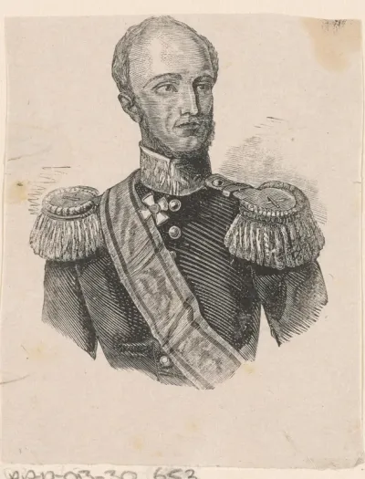 Portret van Willem II, koning der Nederlanden