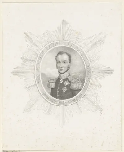 Portret van Willem II, koning der Nederlanden
