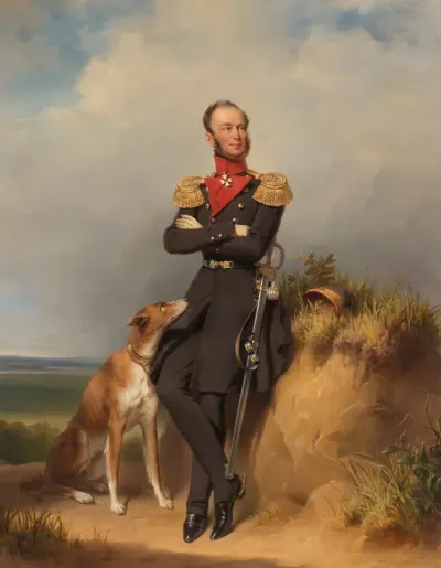 Portret van Willem II, koning der Nederlanden