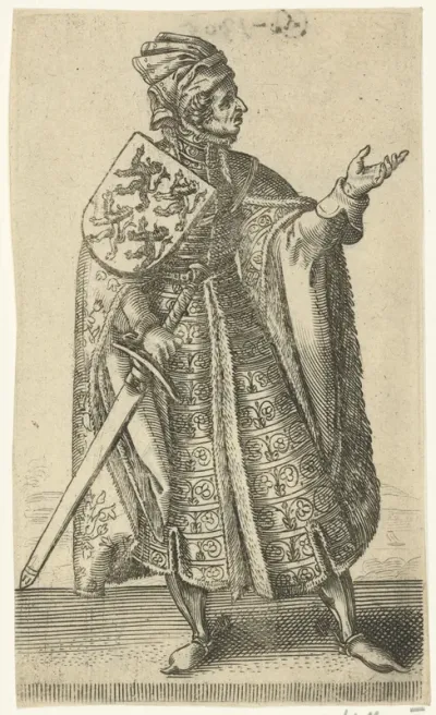 Portret van Willem III de Goede, graaf van Holland en Henegouwen