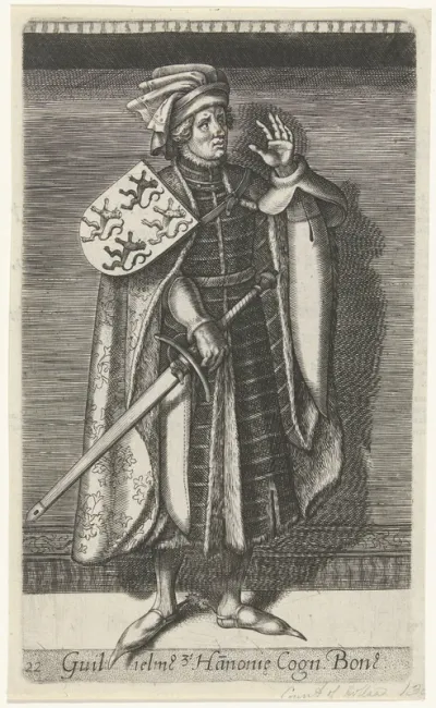 Portret van Willem III de Goede, graaf van Holland